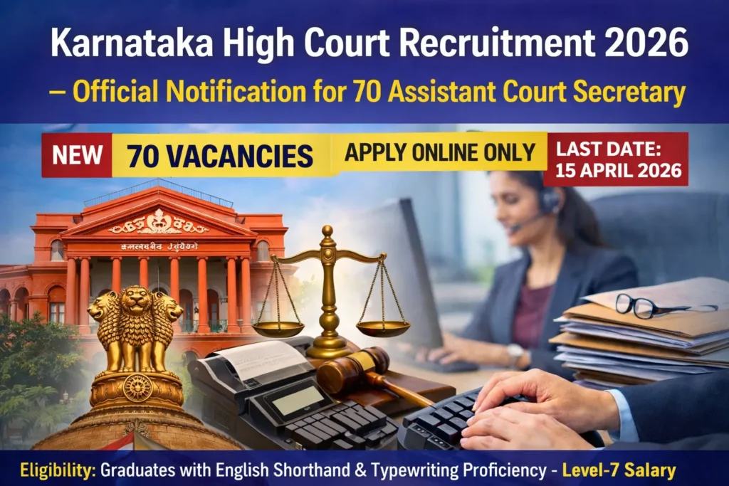 Karnataka High Court Recruitment 2026